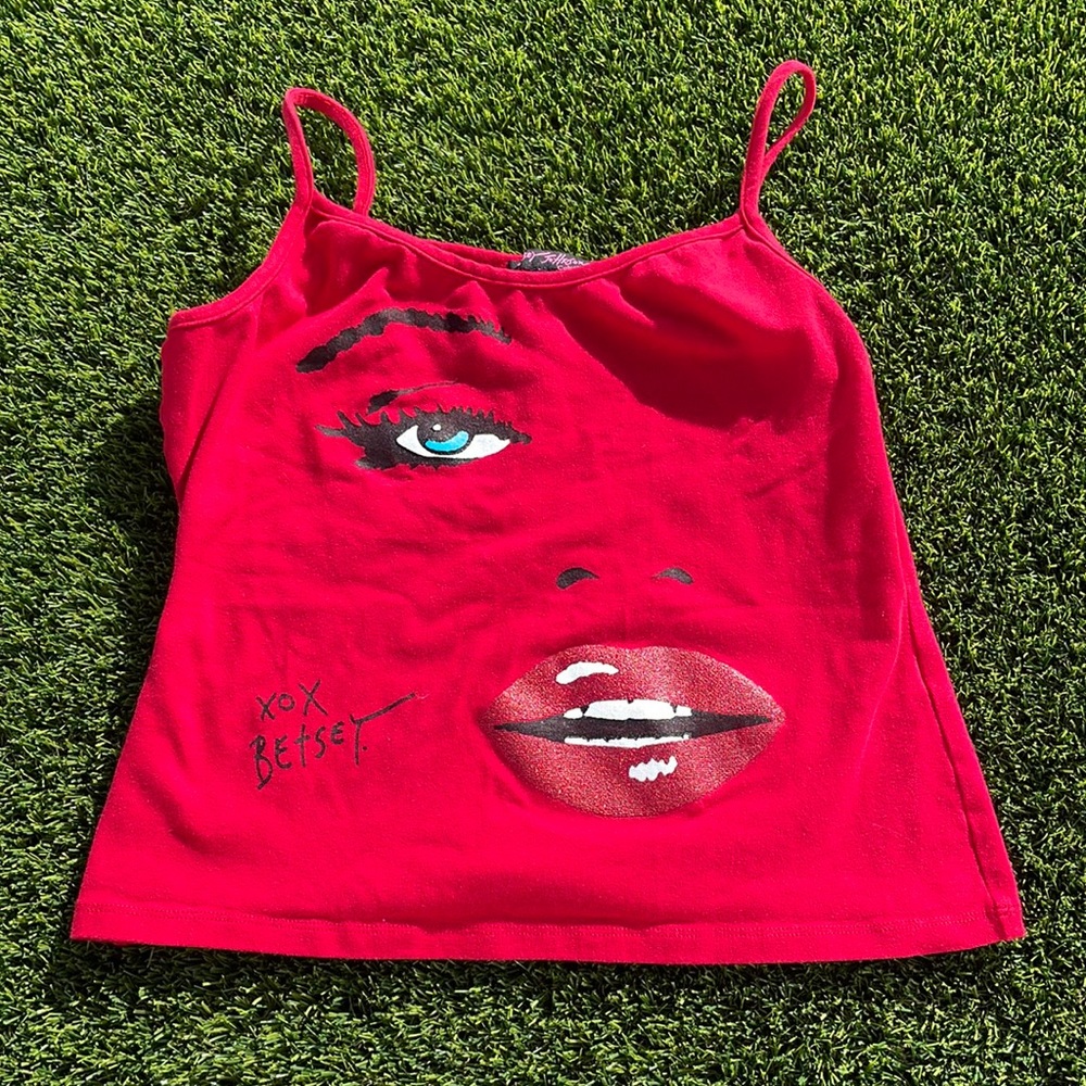 Vintage betsey Johnson tank top size large